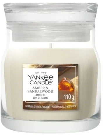Yankee Home Scented Candle YANKEE CANDLE AMBER & SANDALWOOD 37 g