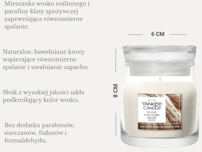 Yankee Home kvapni žvakė YANKEE CANDLE WARM CASHMERE 368 g vidutinė
