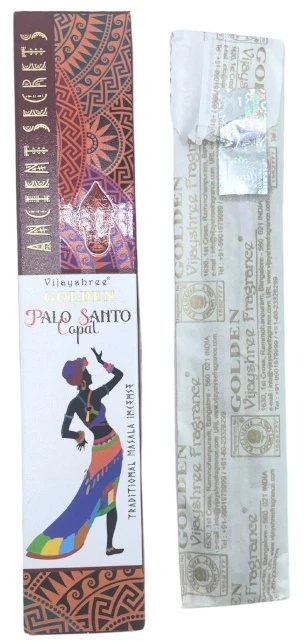 Vijayshree Golden Kopalas & Palo Santo smilkalai – ramybei ir meditacijai