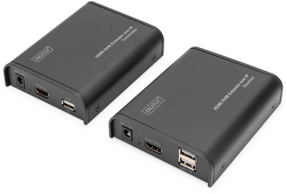Assmann Electronic DIGITUS HDMI KVM ilgintuvas 120 m per tinklo kabelį Cat 5 5E 6 Full HD 1080p