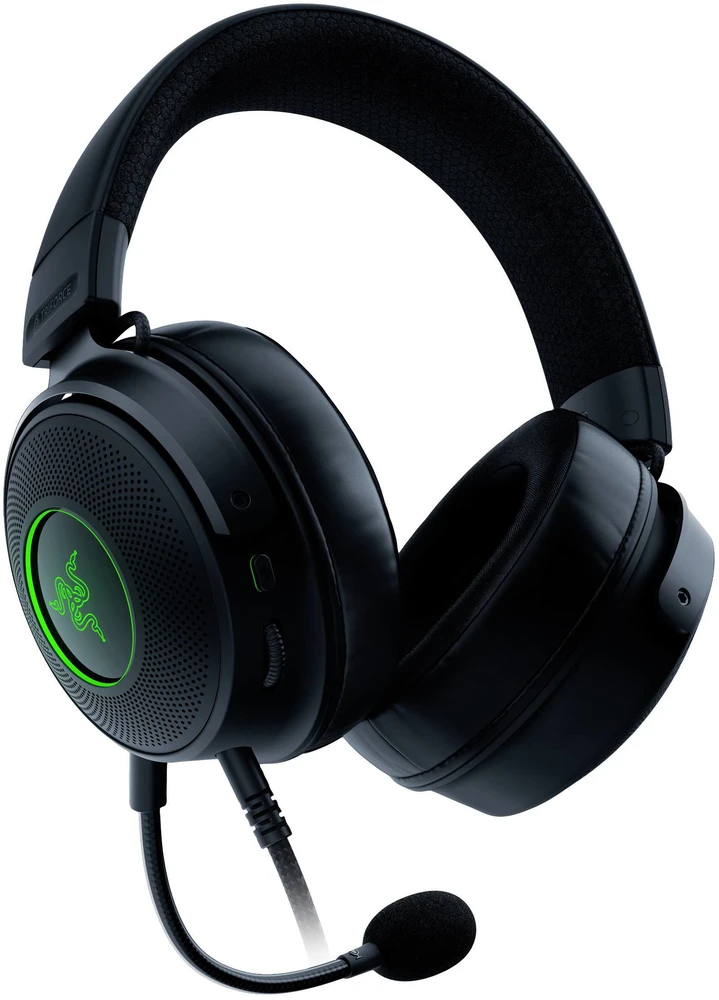 Laidinės Ausinės - Razer Kraken V3 USB Žaidimų Ausinės 50 mm THX Spatial Audio Juodos