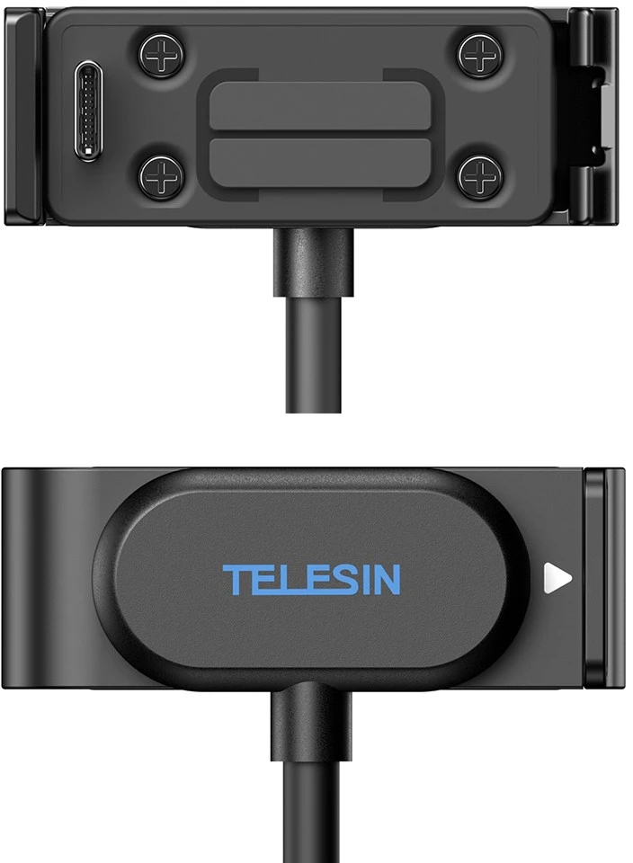 Telesin magnetinis įkrovimo adapteris su dangteliu, skirtas GoPro 9, 10, 11, 12, 13