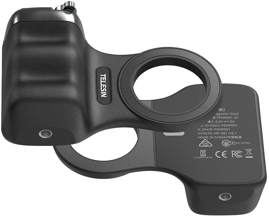 „Telesin MagSafe Fun Shot Grip2“ magnetinis laikiklis (juodas)