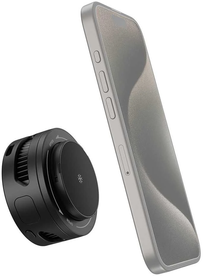 Mobiliojo telefono priedas - Telesin P9-MPR-02-P magnetinis telefono ventiliatorius (Ulanzi, USB-C, 7 ašmenys)