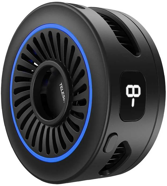 Mobiliojo telefono priedas - Telesin P9-MPR-02-P magnetinis telefono ventiliatorius (Ulanzi, USB-C, 7 ašmenys)