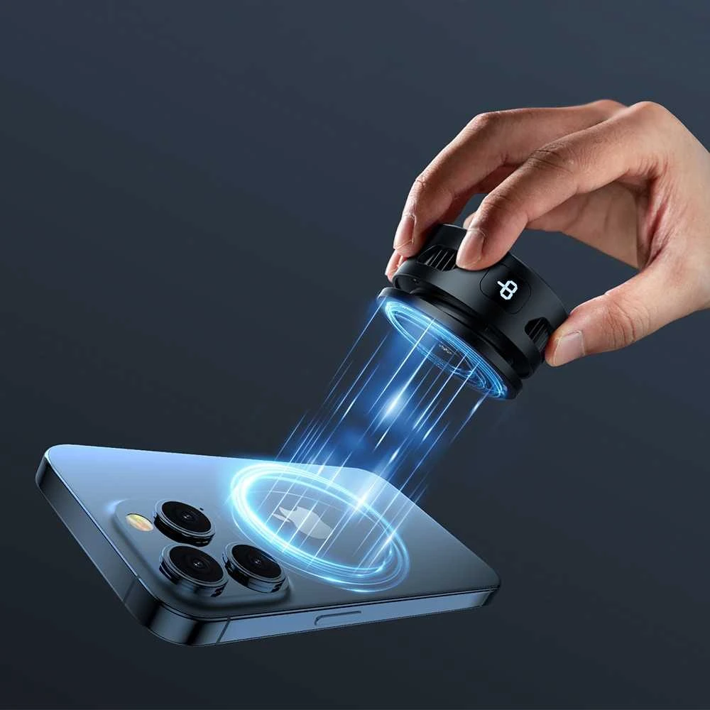 Mobiliojo telefono priedas - Telesin P9-MPR-02-P magnetinis telefono ventiliatorius (Ulanzi, USB-C, 7 ašmenys)