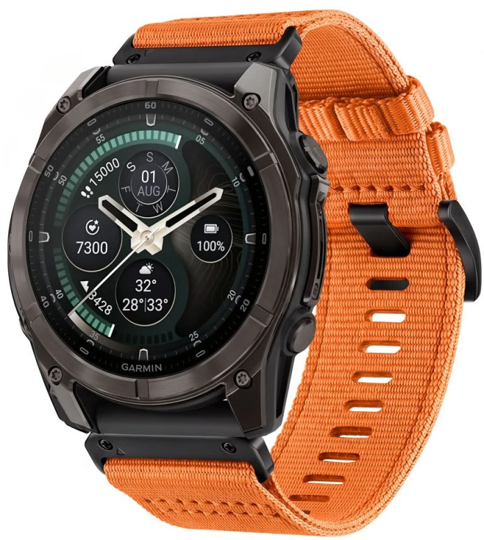 Laikrodžio Apyrankė - Tech-Protect Nylon Classic Išmanusis laikrodis Išmanusis laikrodis Išmanusis laikrodis Išmanusis laikrodis Išmanusis laikrodis Išmanusis laikrodis Išmanusis laikrodis Išmanusis laikrodis Išmanusis laikrodis Išmanusis laikrodis Garmin Fenix 47 mm Oranžinė