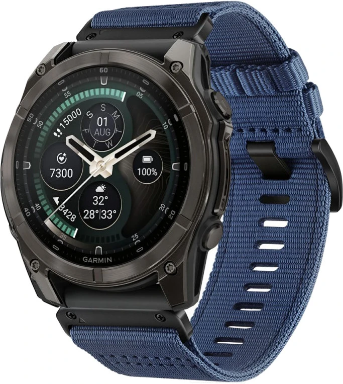 Laikrodžio dirželis - Tech-Protect Nylon Classic Išmanusis laikrodis Išmanusis laikrodis Išmanusis laikrodis Išmanusis laikrodis Išmanusis laikrodis Išmanusis laikrodis Išmanusis laikrodis Išmanusis laikrodis Išmanusis laikrodis Išmanusis laikrodis Garmin Fenix 47 mm Mėlynas