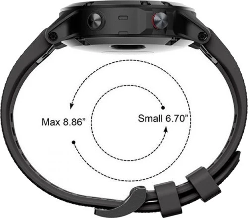 Išmaniojo laikrodžio Garmin Fenix 5 dirželis, Juodos spalvos, 22mm