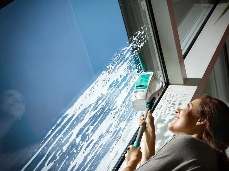 Leifheit Window vacuum cleaner, Baltas/žalias, Cordless