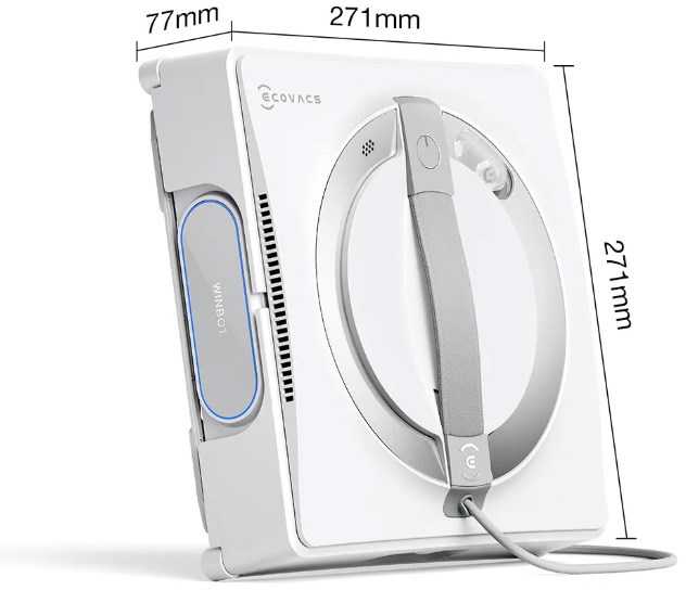 Langų valymo robotas Ecovacs Winbot W2 PRO, Baltas