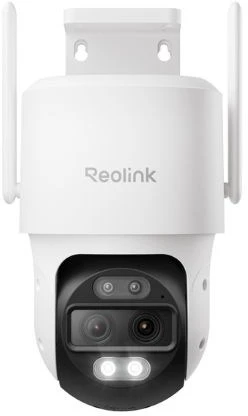 Reolink 4K „Wi-Fi 6“ dviejų objektyvų apsaugos kamera | „TrackMix“ serija W760 | PTZ | 8 MP | 2,8 mm / F1.6 | IP65 | H.264, H.265 | „Micro SD“, maks. 512 GB