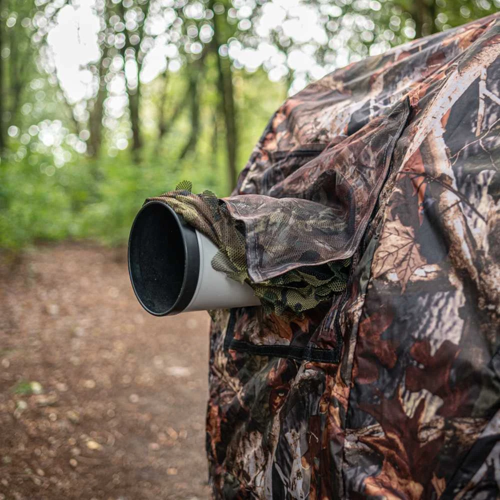 Lauko Įranga - Caruba Camouflage Chair Hide Duo Portable Tent for 2, Ruda