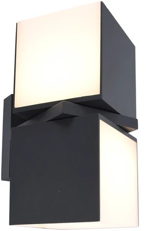 Sieninis šviestuvas LUTEC Cuba 5193801118 Lauko sieninis LED šviestuvas, antracito spalvos