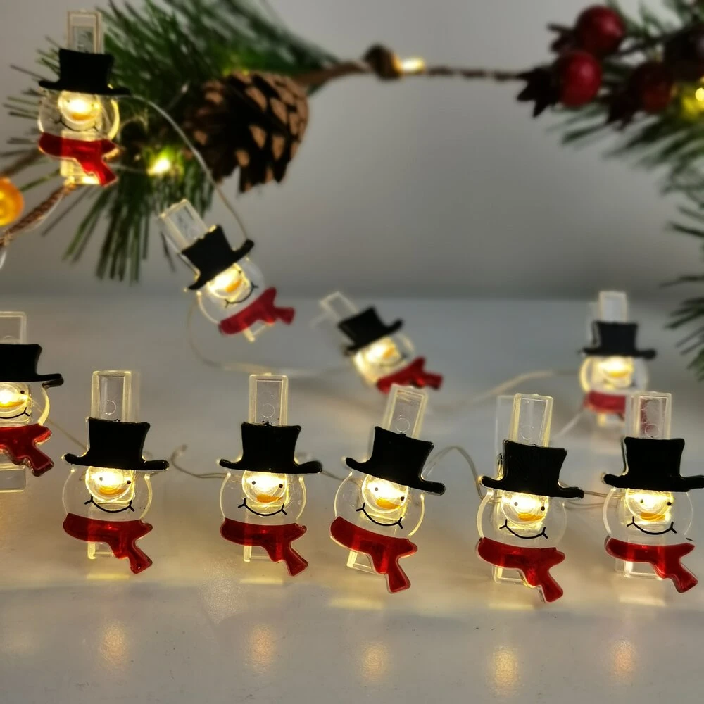 LED girlianda - Modee BAT Snowman String Lights ML-C3015, 0,9 m, 10 LED, šiltai balta