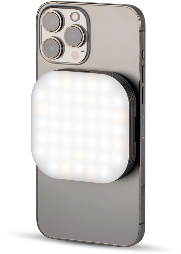 LED Lempa - D-Fruit DF622 Magnetinė USB-C LED Lempa, 3 Spalvų Temperatūros, 5 Ryškumo Lygiai, 360° Pasukimas, Pilka