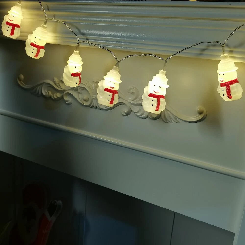 LED lempučių girlianda - Modee ML-C1012 1,35 m 10 LED šiltai baltos sniego senelių girliandos