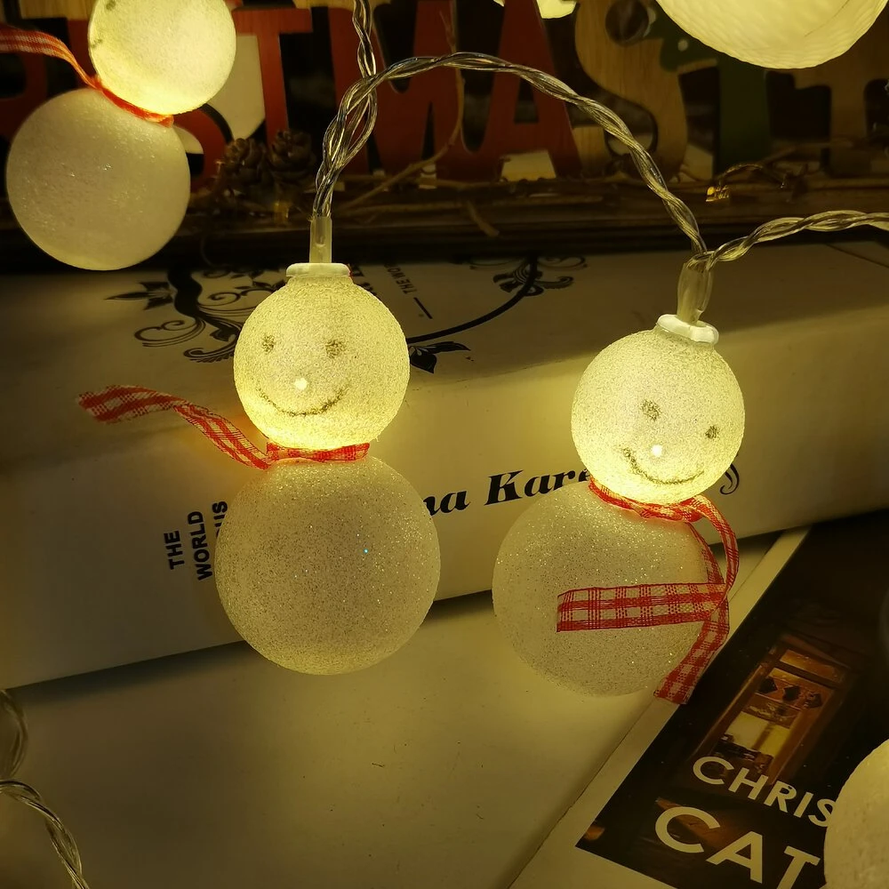 LED Lemputės - Modee ML-C1015 1,35 m Šiltai Baltos 10 LED Sniego Senio Girlianda