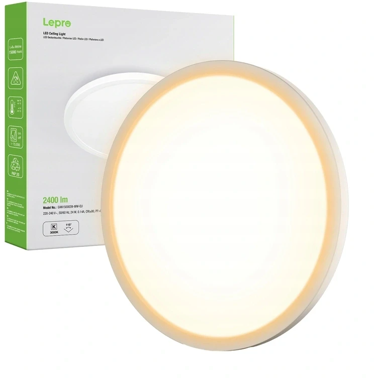 LEPRO 1500039-WW-EU 24W 2400 lm Lubinis šviestuvas