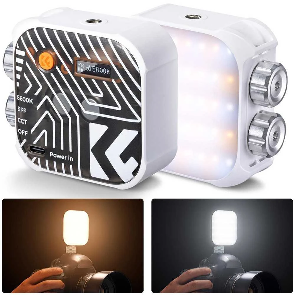 LED Šviesa - K&F Concept KF34.035 V1 2500-9900K 96+ CRI Įkraunama Baterija