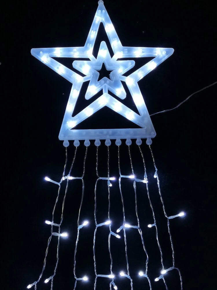 LED šviesa - Modee ML-C3001 300 LED 6 m žvaigždės šaltai balta、】【