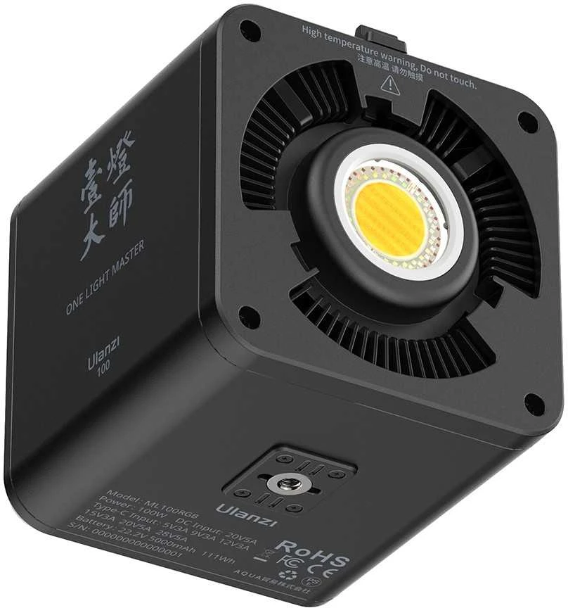 LED Šviesa - ULANZI ML100RGB 100W COB 2700-6500K RGB
