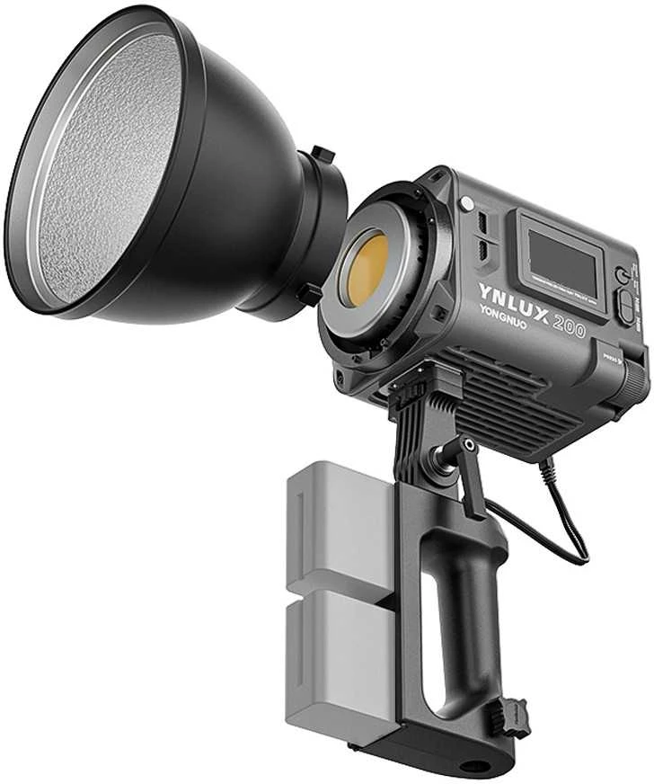 LED Šviesa - Yongnuo YNLUX200 0-100% Ryškumas 2700-6500K Bowens Montavimas