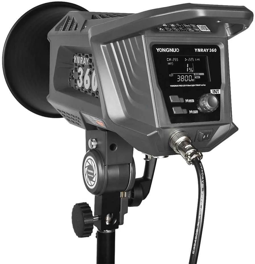 LED Šviesa - Yongnuo YNRAY360 5600K COB Chip Bowens Mount Bluetooth DMX