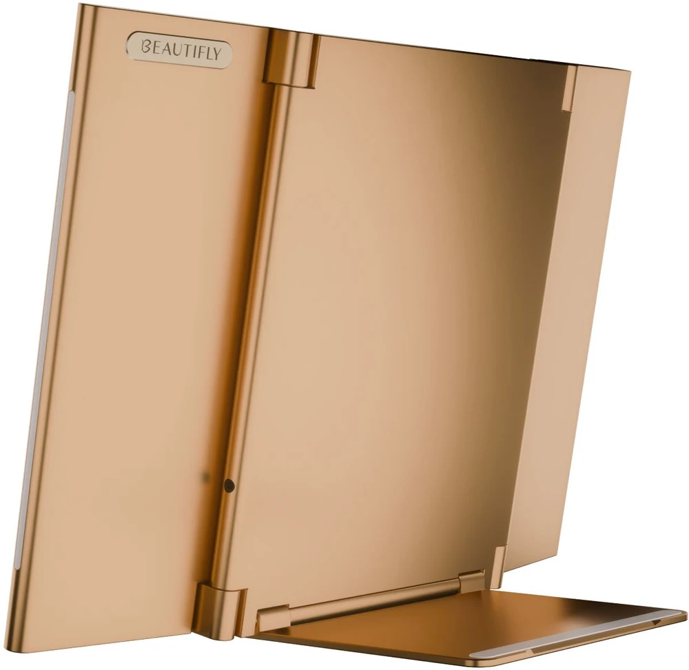 LED Šviesos Terapijos Panelė - Beautifly BeautiLight Duo Golden 496 Diodai 5 Bangos Ilgiai 465–1064 nm 12 Programų 3 Intensyvumai Sulankstoma 38 × 27 × 4 cm