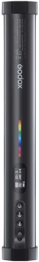 LED šviestuvas - Godox TL30 RGB dviejų šviestuvų rinkinys, 2700–6500 K, RGB HSI CCT FX, įkraunamas per USB-C, juodas