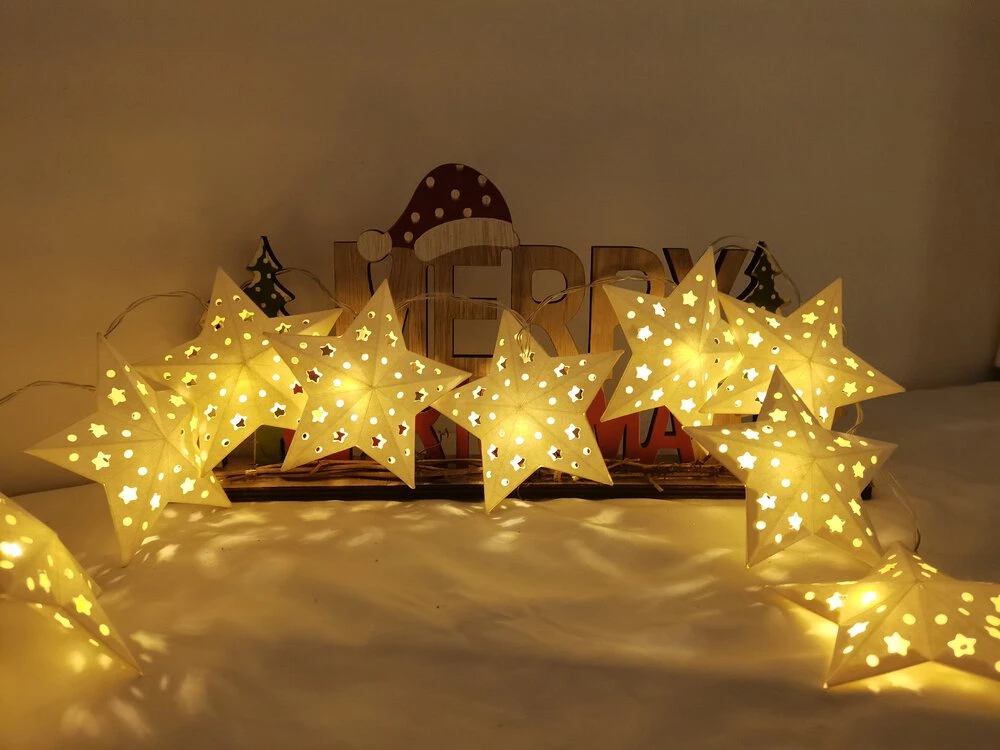 LED šviestuvas - Modee Lighting ML-C3029 0,9 m šiltai baltos spalvos 10 LED lempučių girlianda
