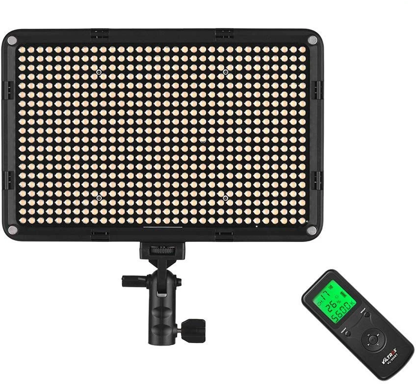 LED šviestuvas - Viltrox VL D640T 640 LED 3 300–5 600 K reguliuojamas šviestuvas baltas