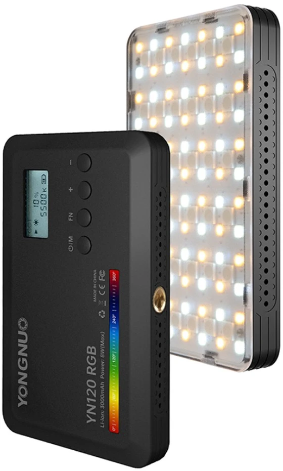Apšvietimo įranga Yongnuo YN120 LED šviesa 2500-9900K RGB