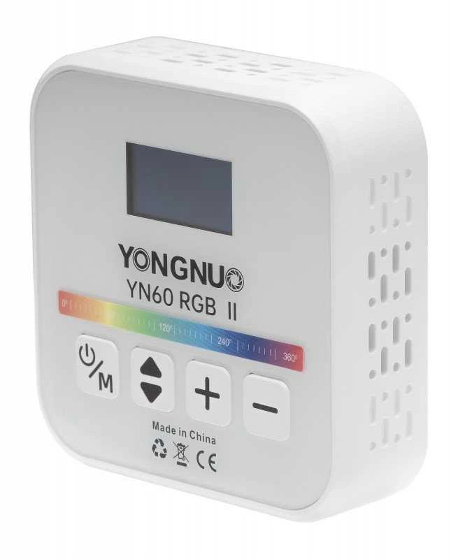 Lubinis šviestuvas LED Šviestuvas Yongnuo YN60 RGB II WB (2500 K - 9900 K) (Baltas)