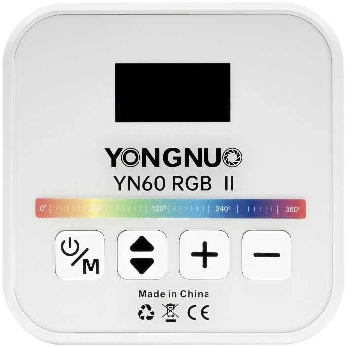 Lubinis šviestuvas LED Šviestuvas Yongnuo YN60 RGB II WB (2500 K - 9900 K) (Baltas)