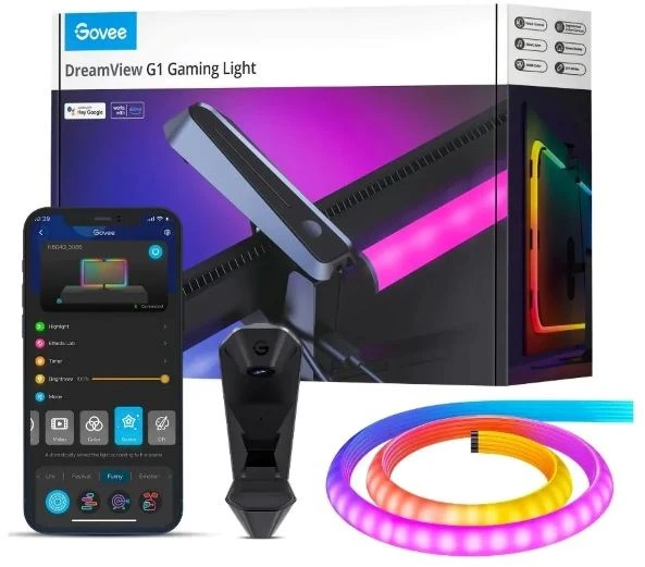 „Govee DreamView G1“ žaidimų foninis apšvietimas (24–29 colių) H604B