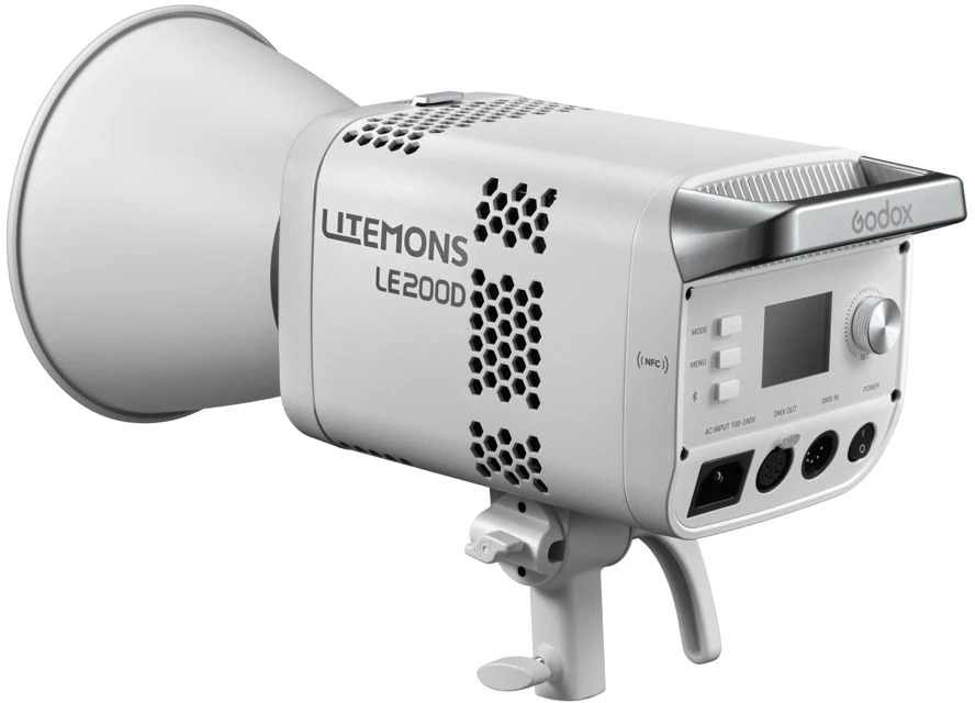 LED vaizdo šviesa - Godox LE200D 220 W 5600 K CRI 96 „Bowens“ jungtis balta