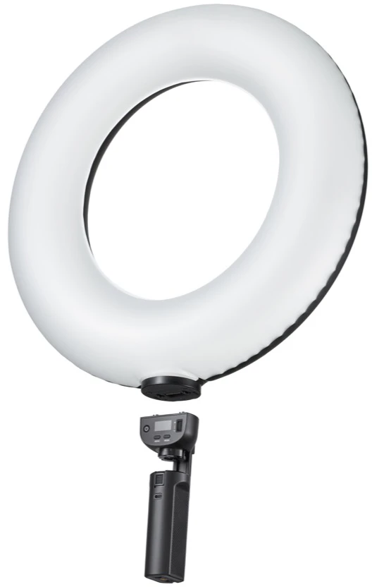 LED žiedinė lempa - Godox LR150R Air RGB 1 800–10 000 K, 14 FX, CRI 97/TLCI 98, juoda