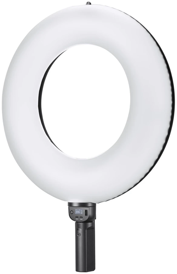 LED žiedinė lempa - Godox LR150R Air RGB 1 800–10 000 K, 14 FX, CRI 97/TLCI 98, juoda