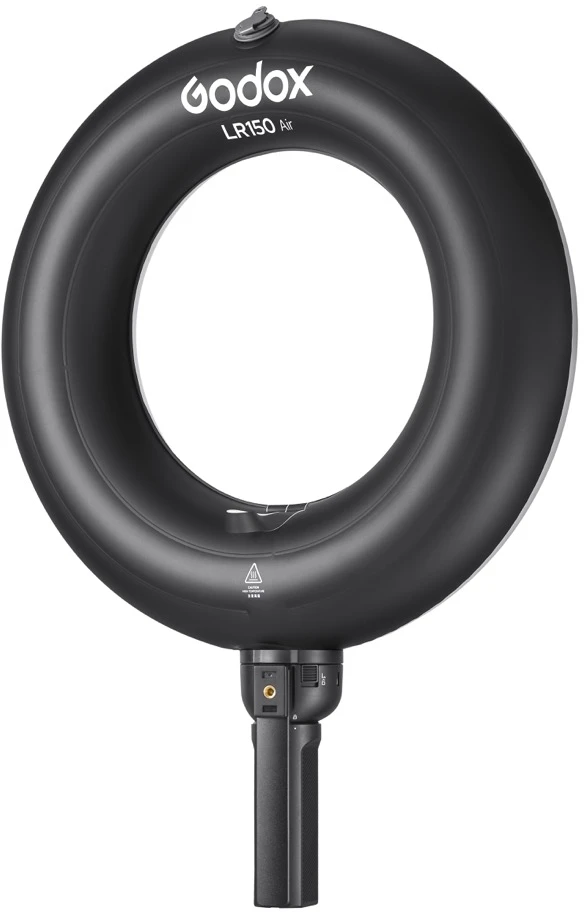 LED žiedinė lempa - Godox LR150R Air RGB 1 800–10 000 K, 14 FX, CRI 97/TLCI 98, juoda