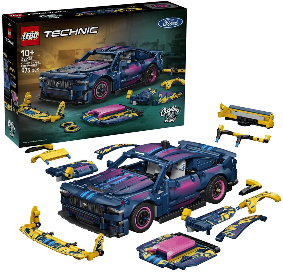 LEGO statybų rinkinys - LEGO Technic 42236 Custom Garage Ford Mustang GT 973 Pcs