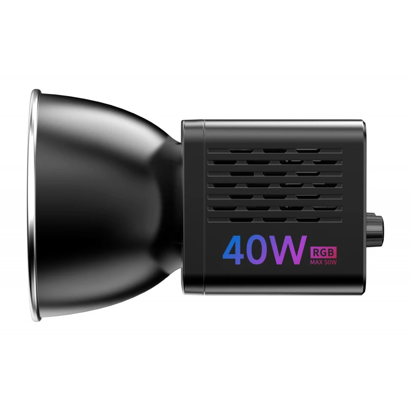 Apšvietimo Įranga - Ulanzi 40WRGB COB Užpildymo Šviesa, 2500K-6500K, 3400mAh Baterija