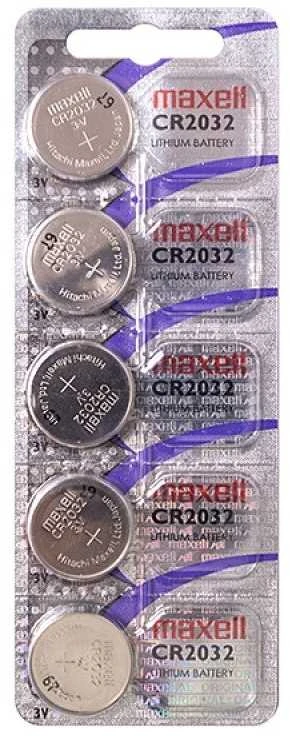 Baterija - Maxell CR2032 3V Ličio 20mm x 3.2mm 5 vnt.
