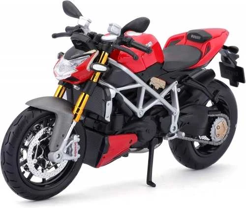 Lietuviškas modelis - Maisto Ducati Mod Streetfighter S 1:12 mastelis Raudona