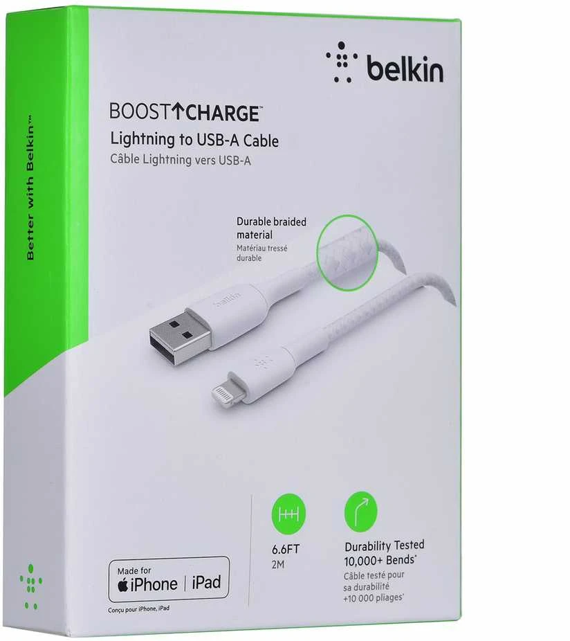 „Lightning“ laidas - Belkin Caa002bt2mwh 2 m, baltas