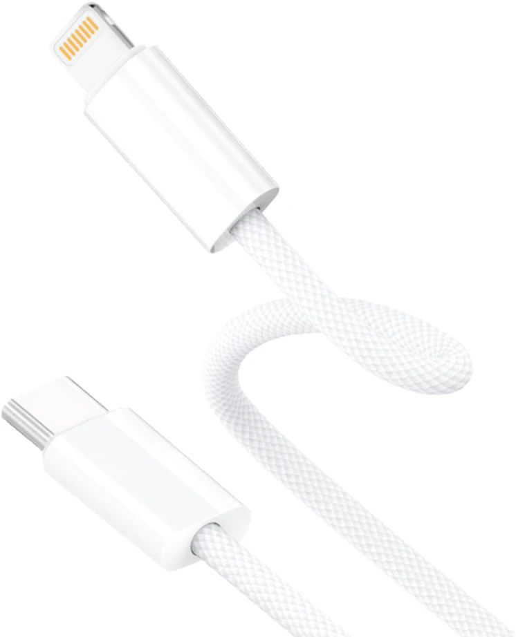 „Lightning“ Laidas - D-Fruit DF118 USB-C–„Lightning“, 1 m, Baltas
