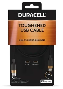 „Lightning“ Laidas - Duracell DRU5014A USB-C Į „Lightning“ 30 W 1 m Laidas