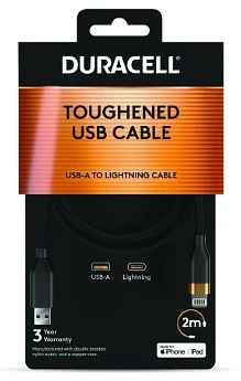 „Lightning“ Laidas - Duracell DRU5022A 2 M USB-A Į „Lightning“ Laidas