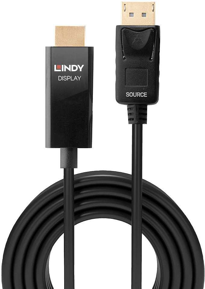 Adapteris - LINDY DisplayPort į HDMI 4K60Hz Adapteris 18Gbps 0.5 m