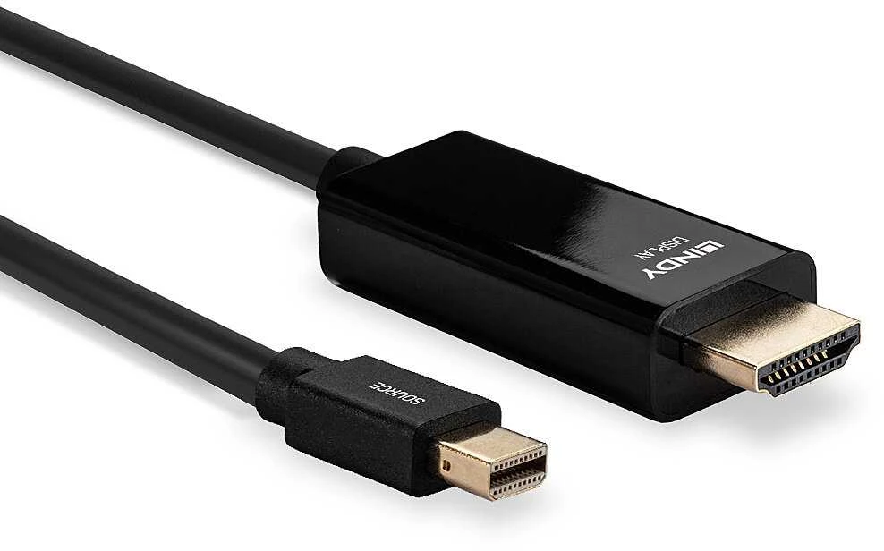 Lindy Mini DisplayPort - HDMI 10.2G 3m juodas 4K UHD 30Hz
